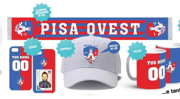 Online il negozio ufficiale del Pisa Ovest con tanti articoli