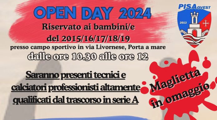 Open Day, tre giornate gratuite al Pisa Ovest: si parte sabato 25 maggio