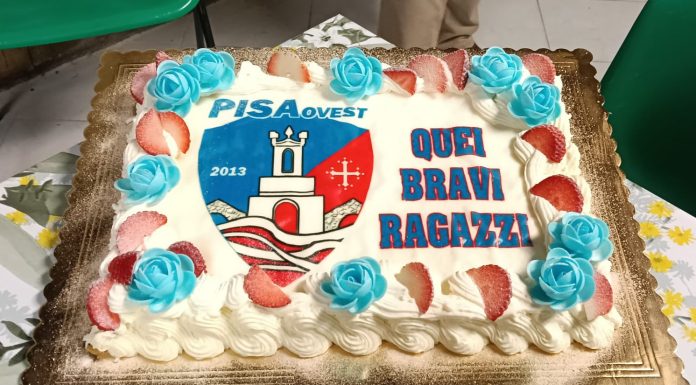 Il Pisa Ovest ha celebrato la tradizionale Strenna Natalizia con la Prima Squadra